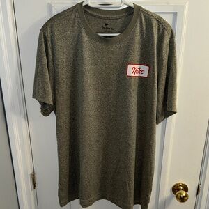 Nike Dri-Fit Heater Gray Short Sleeve Tee